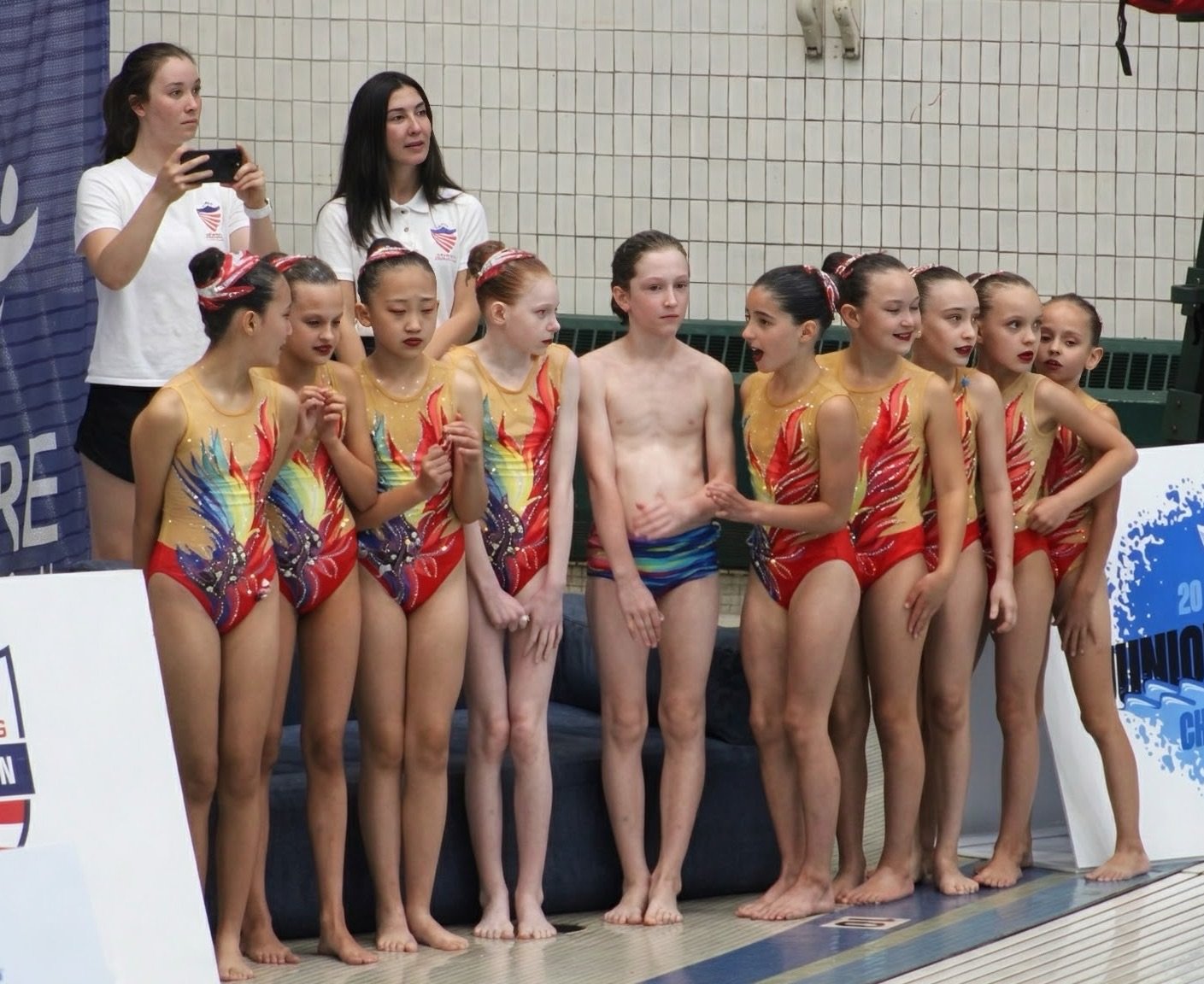 Boston Synchro Swim athletes